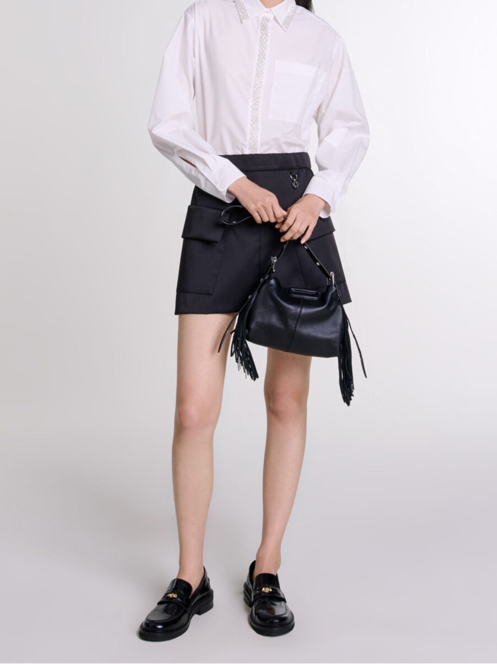 Classic Black Women's Straight Skirt